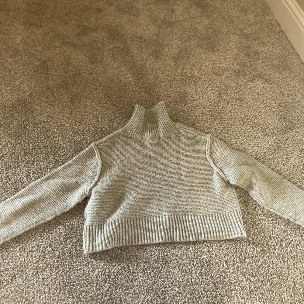Light Gray Turtle Neck Sweater From NORDSTROM